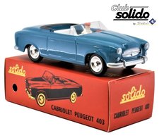 SOLIDO CLUB | PEUGEOT 403 CABRIOLET BLAUW 1959 | 1:43