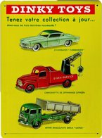 DINKY TOYS | METAL PLATE RECLAMEBORD MET RELIEF |