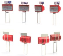 ARTITEC | TWEELINGBRIEVENBUSSEN 1959-1986 4 STUKS (BOUWKIT) | 1:87