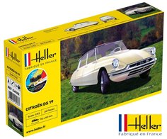 HELLER | CITROEN DS 19 STARTER KIT (MET VERF LIJM EN PENSEEL) | 1:43