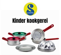 SCHOPPER | KINDER KOOKGEREI PANNEN SET 6 DELIG | 1:6