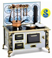 SCHOPPER | DELFTS BLAUW NOSTALGISCH METAAL KINDERFORNUIS | 1:6