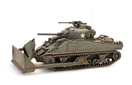 ARTITEC | Sherman M4 dozer tank UK / US kant en klaar model | 1:87