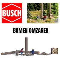 BUSCH | BOOM OMZAGEN MET FIGUREN ACTION SET | 1:87