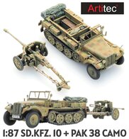 ARTITEC | SD.KFZ. 10 + PAK 38 CAMOUFLAGE  (READY-MADE) | 1:87