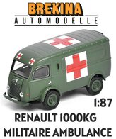 BREKINA | RENAULT 1000KG  MILITAIRE AMBULANCE | 1:87