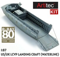 ARTITEC | US/UK LCVP LANDING CRAFT WATERLINE (BOUW-KIT) | 1:87