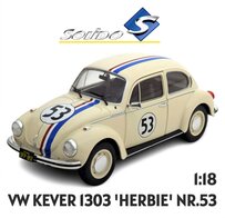 SOLIDO | VOLKSWAGEN KEVER 1303 HERBIE NR.53 'HERBIE RIDES AGAIN' | 1:18