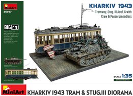 MINIART | KHARKIV 1943 TRAM & STUG.III AUSF. G W/CREW BIGSET DIORAMA | 1:35
