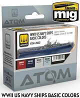 ATOM | WWII US NAVY SHIPS BASIC COLORS 4 STUKS | 20 ML