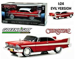 GREENLIGHT | CHRISTINE PLYMOUTH FURY 1958 EVIL VERSION LIM.ED. | 1:24