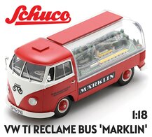 SCHUCO | VOLKSWAGEN VW T1 WERBEWAGEN 'MARKLIN' RECLAME | 1:18
