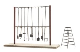 ARTITEC | GEREEDSCHAPSREK MET LADDER (READY-MADE) | 1:87