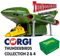 CORGI | THUNDERBIRDS F.A.B. COLLECTION THUNDERBIRD 2 & 4 CLASSIC TV SERIES 60 YEARS | 1:500