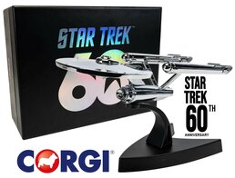 CORGI | STAR TREK USS ENTERPRISE NCC-1701 STAR TREK 60th ANNIVERSERY CHROME PLATED LIMITED EDITION | 1:32
