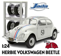 JADA | HERBIE VOLKSWAGEN BEETLE (KEVER) THE LOVE BUG NR 53 MET BANDENREK | 1:24