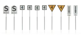 ARTITEC - NS-BORDEN: EMPLACEMENTBORDEN 10 STUKS (KANT EN KLAAR) - 1:87