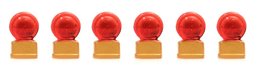 ARTITEC | RODE KNIPPERBOLLEN 6 STUKS (READY MADE) | 1:87