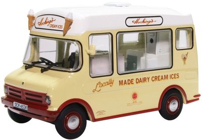 OXFORD DIECAST | BEDFORD CF ICE CREAM VAN MORRISON 'HOCKINGS' IJSCOWAGEN | 1:43