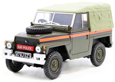 OXFORD DIECAST | LAND ROVER LIGHTWEIGHT CANVAS RAF POLICE | 1:43