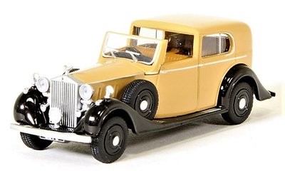 OXFORD DIECAST | ROLLS ROYCE PHANTOM III (FAWN/BLACK) 1936 | 1:76