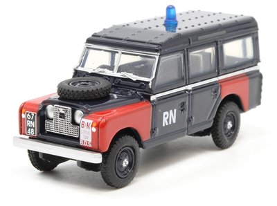 OXFORD DIECAST | LAND ROVER SERIES II LWB STATION WAGON 'ROYAL NAVY BOMP DISPOSAL | 1:76