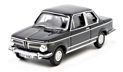 OXFORD DIECAST | BMW 2002 BLACK 1974 | 1:76