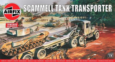 AIRFIX VINTAGE CLASSICS | SCAMMEL TANK TRANSPORTER WWII | 1:76