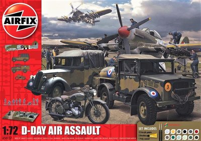 AIRFIX | D-DAY AIR ASSAULT DIORAMA SET 75TH ANNIVERSARY INCLUSIEF VERF | 1:72