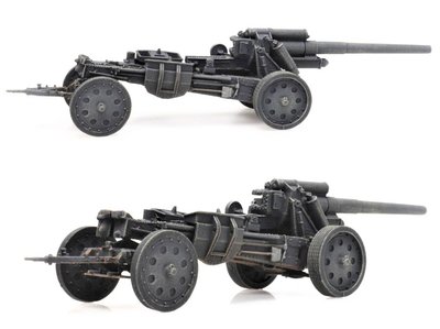 ARTITEC | FELDHOWITZER 105MM GRIJS (READY MADE) | 1:87 