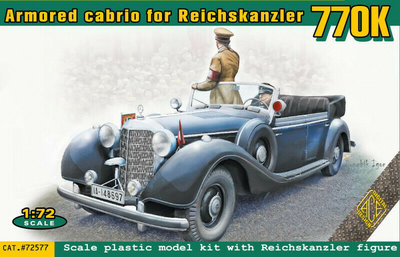 ACE | MERCEDES-BENZ 770K OFFENER TOURENWAGEN GEPANTSERDE CABRIOLET VOOR REICHSKANZLER 1930  | 1:72