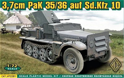 ACE | SD.KFZ 10 AUF. 3.7CM PAK 35/36 | 1:72