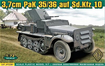 ACE | SD.KFZ 10 AUF. 3.7CM PAK 35/36 | 1:72