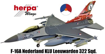 HERPA | F-16A LOCKHEED MARTIN KONINKLIJKE LUCHTMACHT LEEUWARDEN AIR BASE 75TH ANNIVERSARY | 1:72