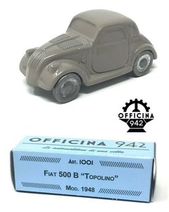 OFFICINA 942 | FIAT 500 B 'TOPOLINO' LICHTGRIJS 1948 | 1:43