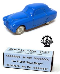 OFFICINA 942 | FIAT 1100 S "MILLE MIGLIA" BLAUW 1947 | 1:43