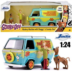 JADA | SCOOBY-DOO MISTERY MACHINE VAN MET FIGUREN 'SHAGGY EN SCOOBY-DOO' | 1:24