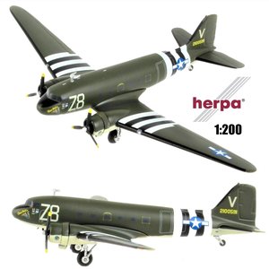 HERPA | DOUGLAS C-47 SKYTRAIN USAAF 'TICO BELLE 75TH ANNIVERSARY EDITION LIM. ED. | 1:200