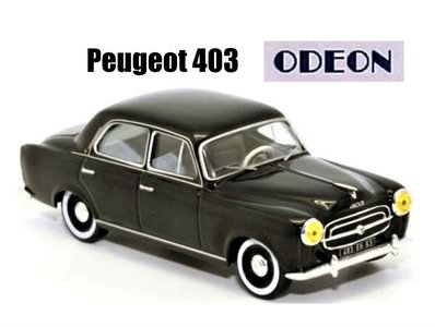 ODEON | PEUGEOT 403 ZWART 1956 LIM. ED. | 1:43