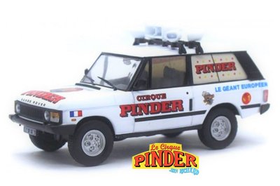 DIREKT COLLECTIONS | PINDER CIRCUS RANGE ROVER MET MEGAFOON EN GELUIDSINSTALLATIE | 1:43