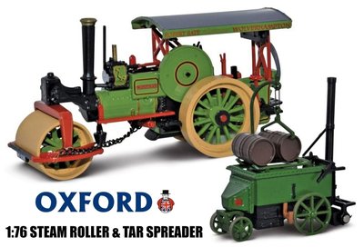 OXFORD DIECAST | AVELING AND PORTER STEAM ROLLER AND TAR SPREADER 1925 | 1:76