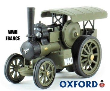 OXFORD DIECAST | FOWLER B6 STEAM TRACTOR WWI FRANCE 1914 | 1:76