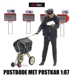 ARTITEC | POSTMAN WITH POST CART (READY MADE) | 1:87