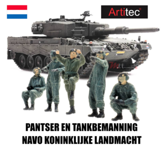 ARTITEC | NL NAVO PANTSER-EN TANKBEMANNING KON. LANDMACHT NEDERLAND (READY MADE) | 1:87 