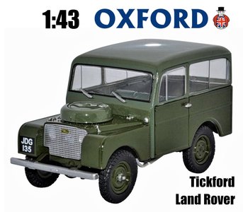 OXFORD DIECAST | LAND ROVER TICKFORD TWO TONE GREEN 1949 | 1:43