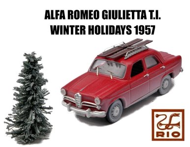 RIO | ALFA ROMEO GIULIETTA T.I. 'WINTER HOLIDAYS' 1957 | 1:43