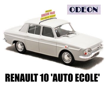 ODEON | RENAULT 10 'AUTO ECOLE' RIJSCHOOL 1965 LIM. ED. | 1:43