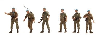 ARTITEC -  NL UNIFIL PATROUILLE BLAUWHELMEN 6 FIGUREN (kant en klaar) - 1:87