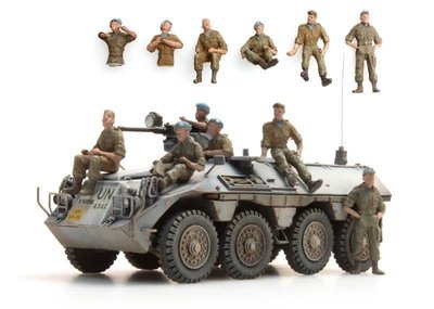 ARTITEC - NL UNIFIL BLAUWHELMEN IN RUST 6 FIGUREN (kant en klaar) - 1:87