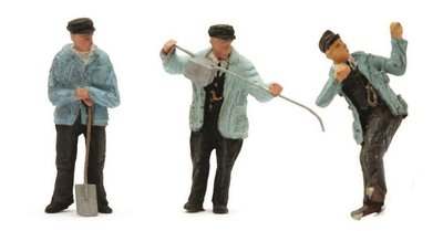 ARTITEC | SET 3 FIGUREN PERSONEEL STOOMTIJDPERK "JACOB OLIE" (READY-MADE) | 1:87